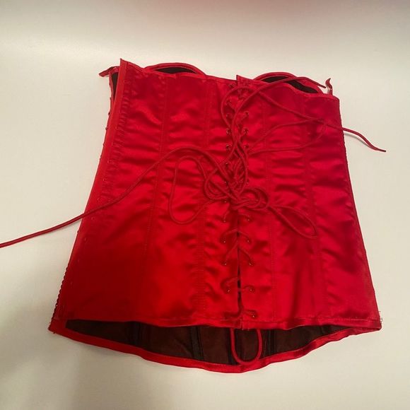 Frederick’s Of Hollywood Red Sequin Corset - Picture 4 of 6